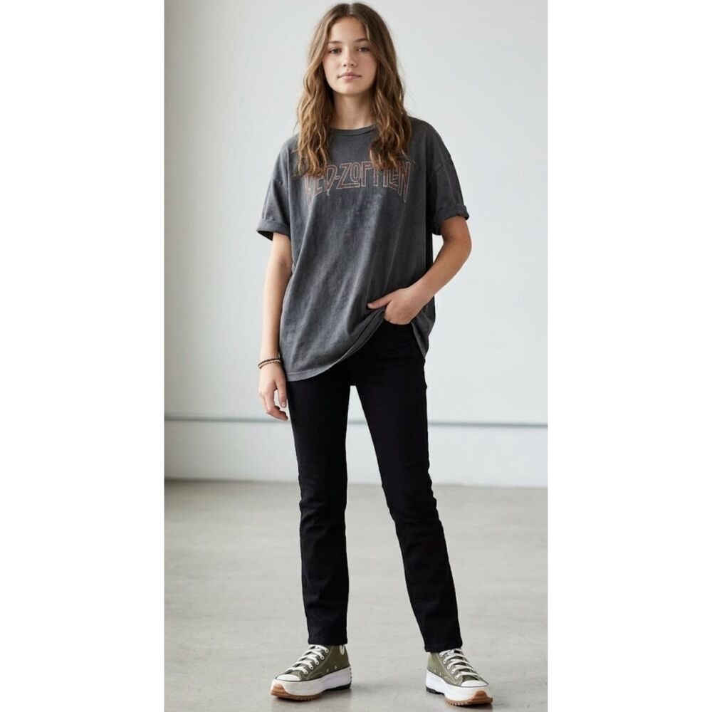 New Old Navy Wow Skinny Pull-On Black Jeans Girls Size 14-16 XL